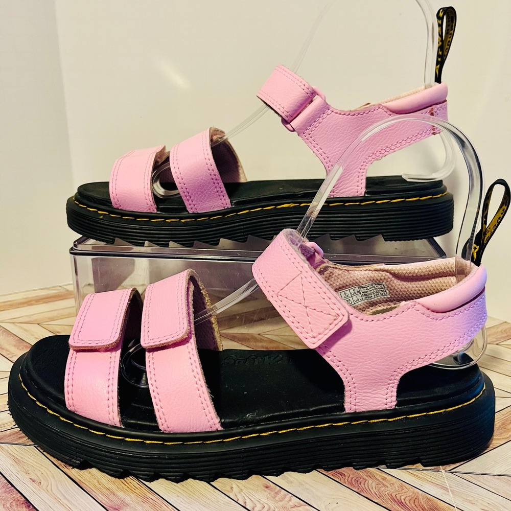 Dr Martens Klaire Y Sandals Mens 6 Womens 7 Pink Athena Leather Strappy